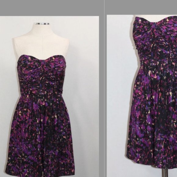 Purple Silk Halter Dress - Picture 1 of 14